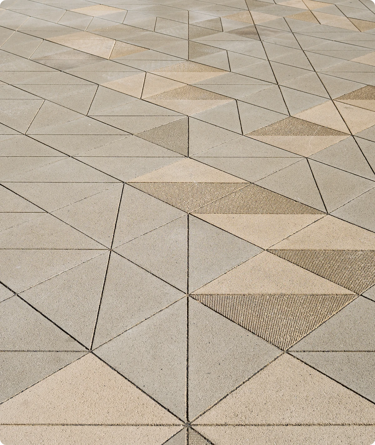 Modern abstract tile arrangement