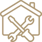 House with tools icon