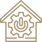 Home technology logo design