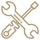 Outline of wrench and screwdriver